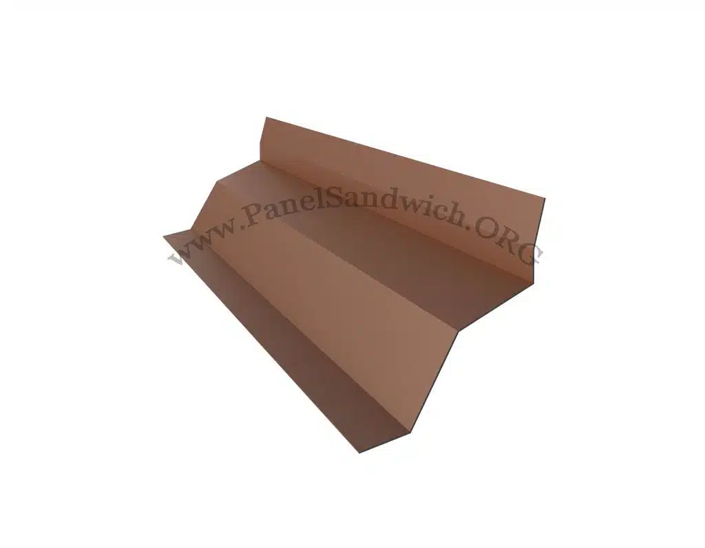 Panel sandwich teja - verde 21 Panel imitacion teja -remate lateral pared