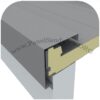 Remate para panel sandwich para coronacion lateral