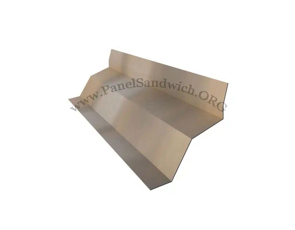 Remate lateral a pared para panel sandwich imitacion teja color Albero envejecido