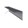 Remate en forma L 5x7 para panel sandwich imitacion teja color gris pizarra