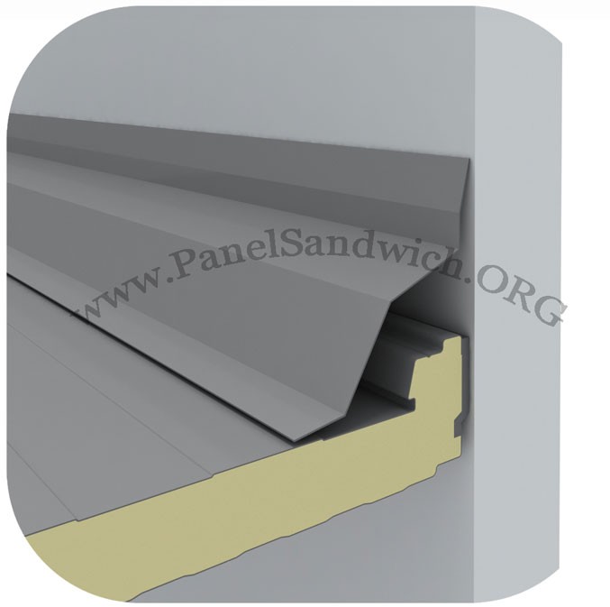 Remate para panel sandwich lateral pared
