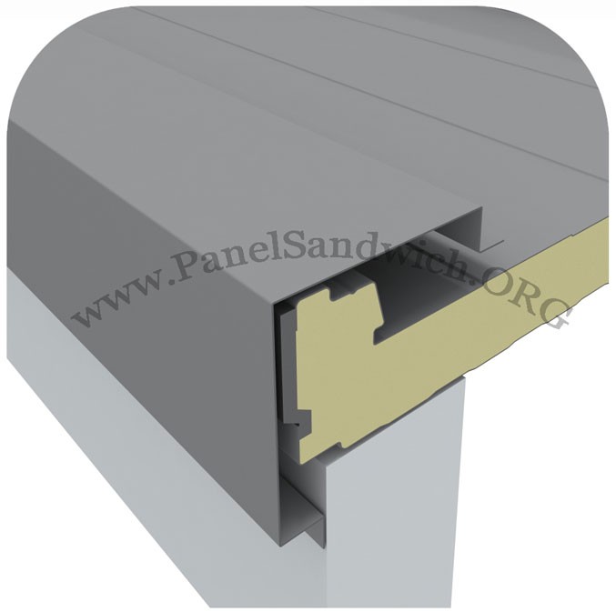 Sandwich panel trim for side crowning