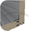 L-shaped sandwich panel trim for interiors.
