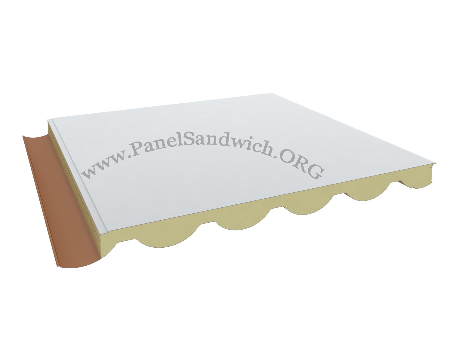Panel Sandwich Imitación Teja - Verde