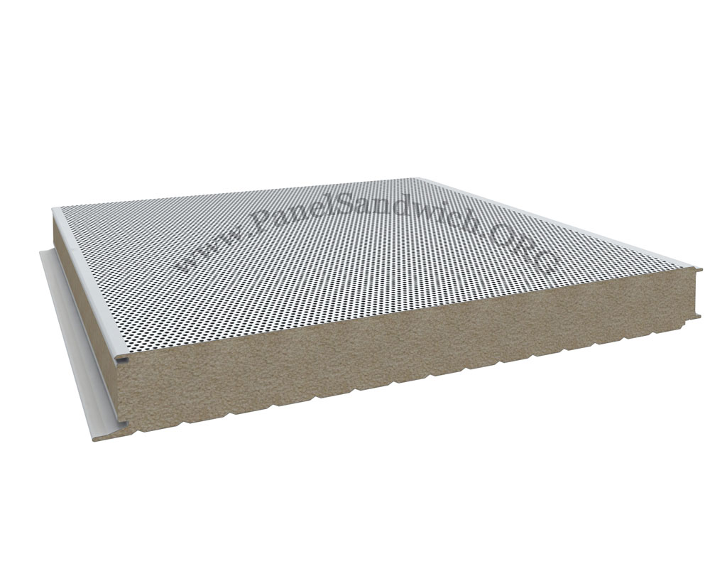 Panel sándwich de fachada con tornillo oculto