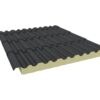 Panel Sandwich Imitación Teja Marsella - Negro