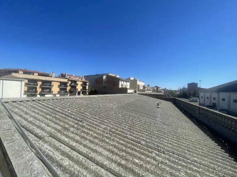 Toiture en tôle ondulée